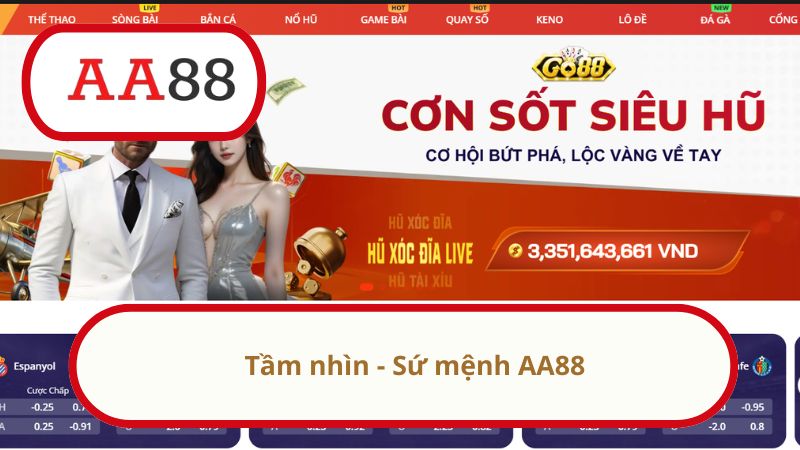 AA88 - Trang chủ chính thức đăng ký vào chơi nhà cái AA88 24 Tầm nhìn - Sứ mệnh AA88