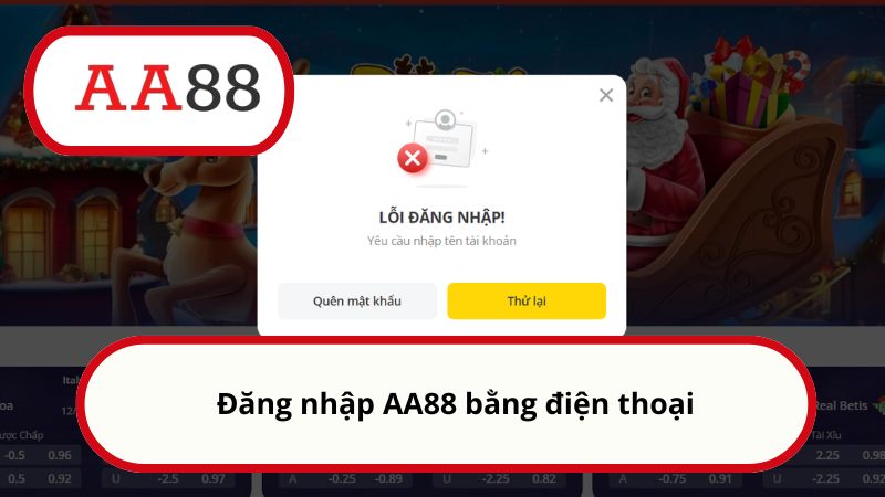 Đăng nhập AA88 - Hướng dẫn thao tác nhanh và chuẩn xác 2 Đăng nhập AA88 bằng điện thoại